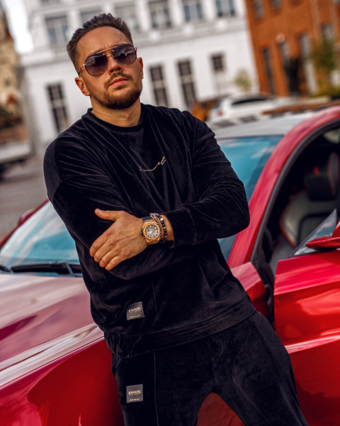 Velour Swag Set Black