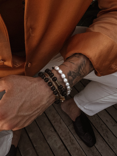 Bransoleta Lamanuel Onyx 10 mm