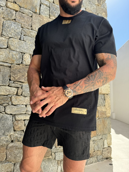 Destroyed Tee Czarny