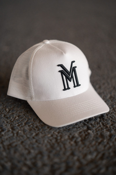 Biała/Czarna Czapka Front Unisex