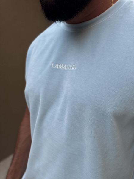 T-shirt Welur Mindset Baby Blue