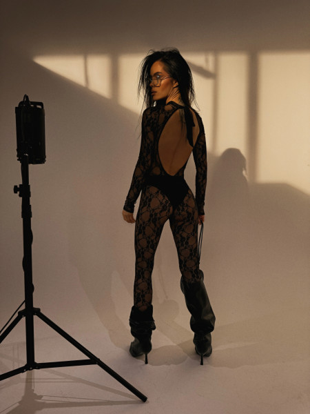 Catsuit Untamed czarny