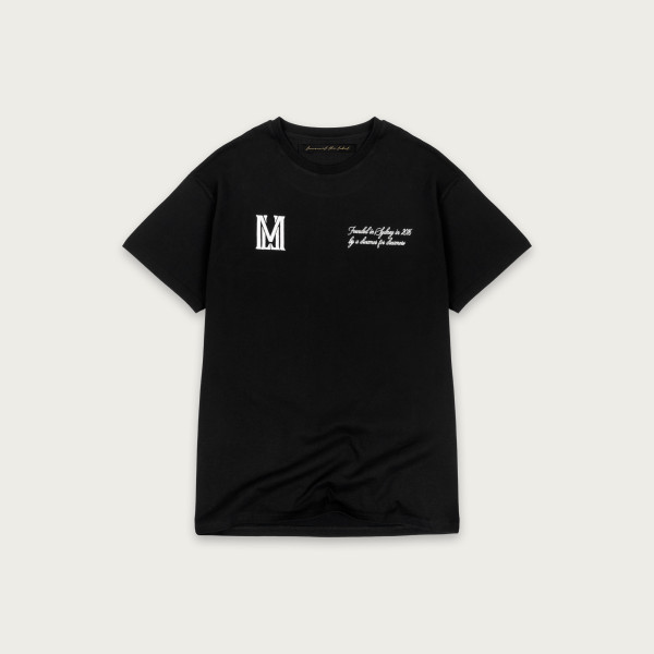 T-shirt Founded Czarny