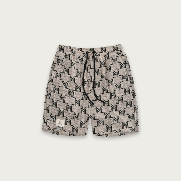 Szorty Monogram Frotte szary