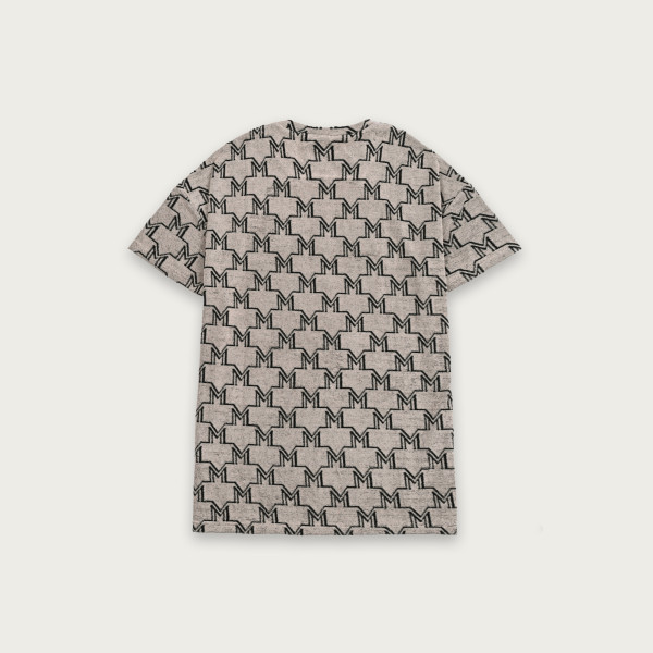 T-shirt Monogram Frotte szary