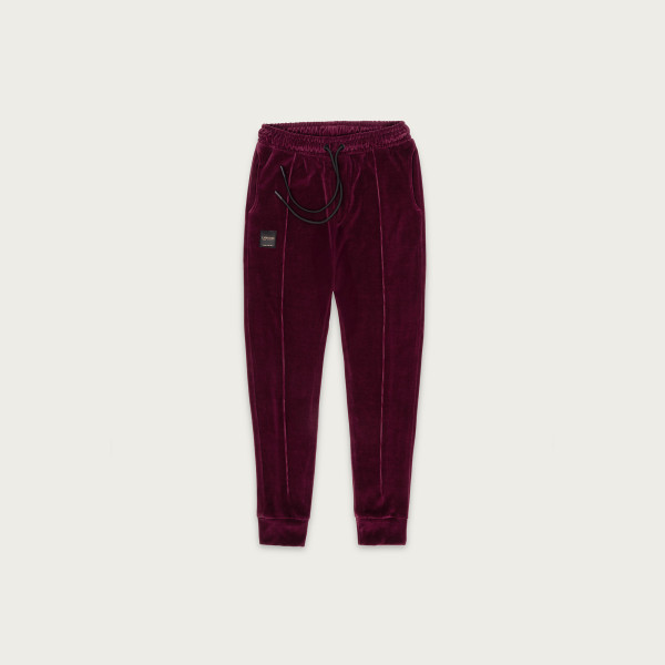 Velour Swag Set Burgundy