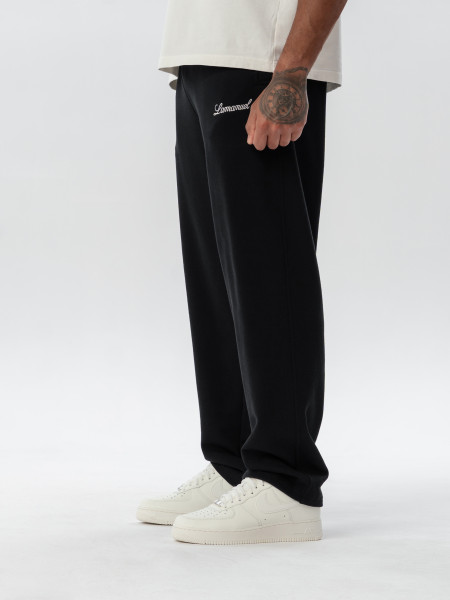 SPODNIE CORE BLACK STRAIGHT FIT
