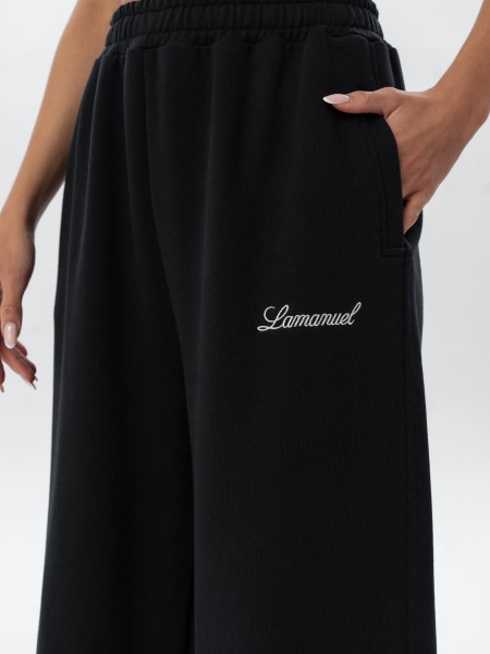 SPODNIE CORE BLACK WIDE FIT WOMAN