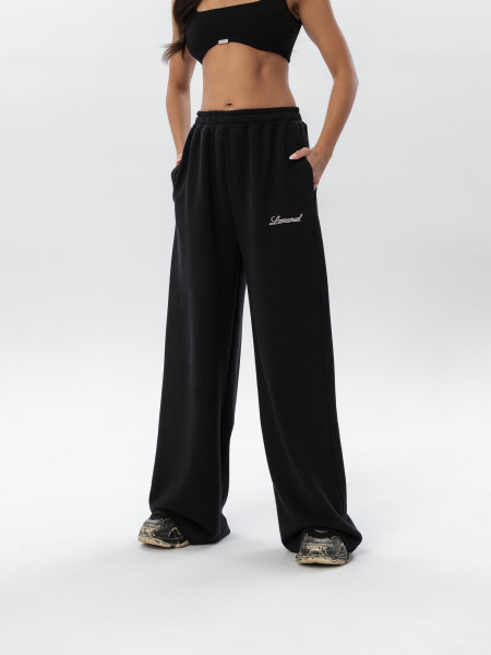 SPODNIE CORE BLACK WIDE FIT WOMAN