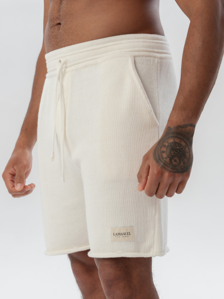 Szorty dzianinowe WOOLCUT WHITE