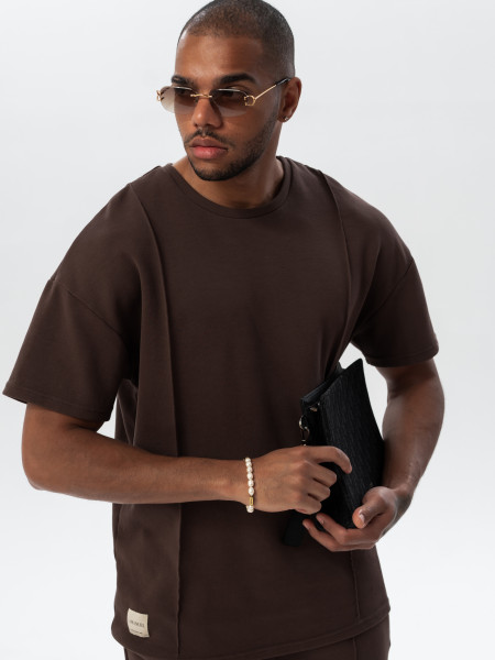 T-shirt HERITAGE Chocolate