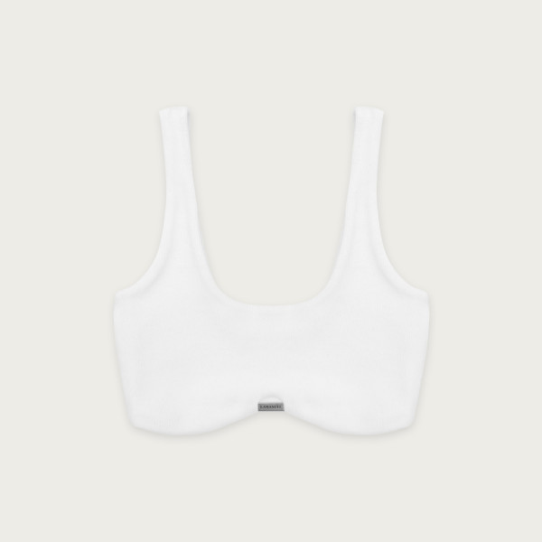FLEX RIB TOP WHITE