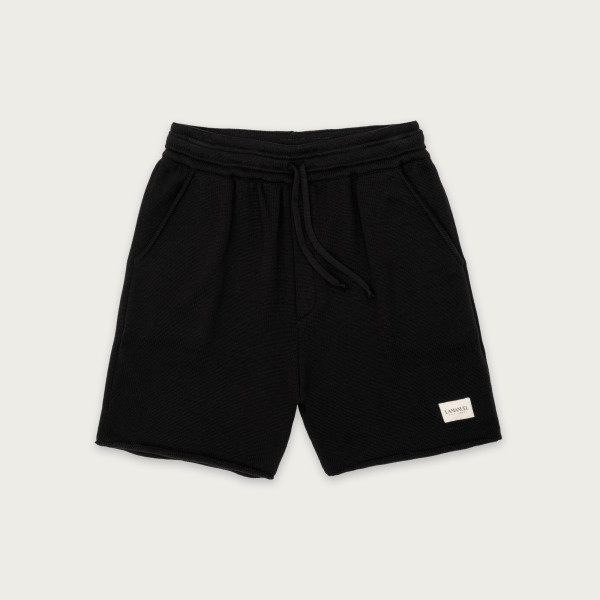 Szorty dzianinowe WOOLCUT BLACK