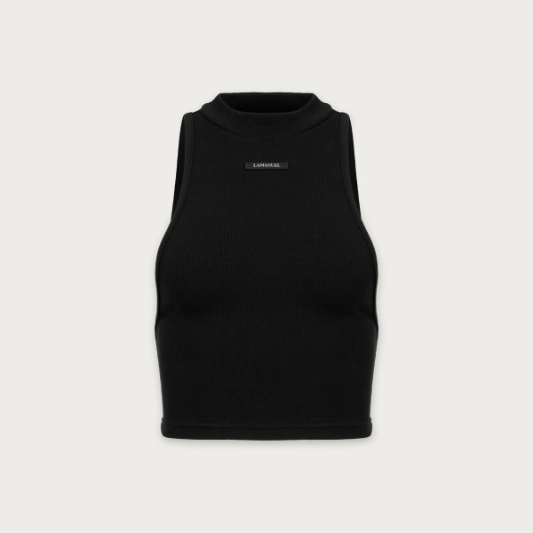 TOP RIB LONG BLACK