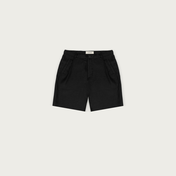 LINEN CLUB SHORTS BLACK