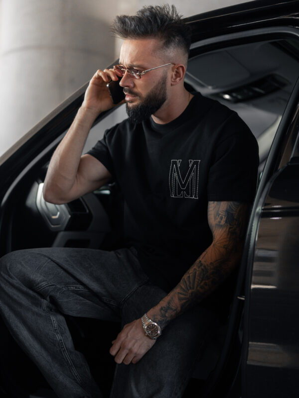 T-shirt Emblem Czarny