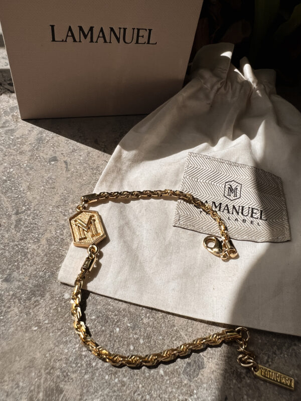 Bransoleta Initial Złoto