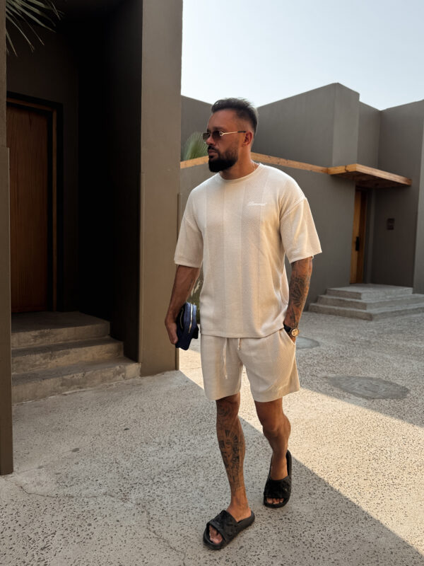 T-shirt Resort Knit Beż