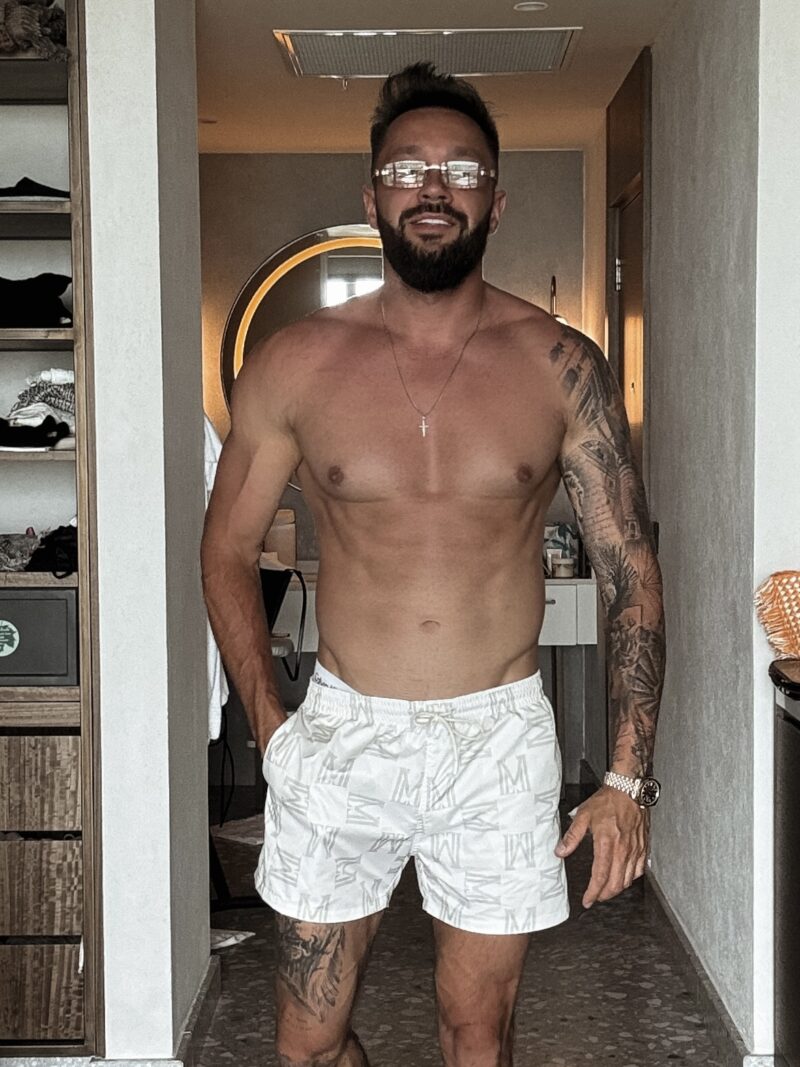 Kąpielówki Monogram Swim Beż - obrazek 4