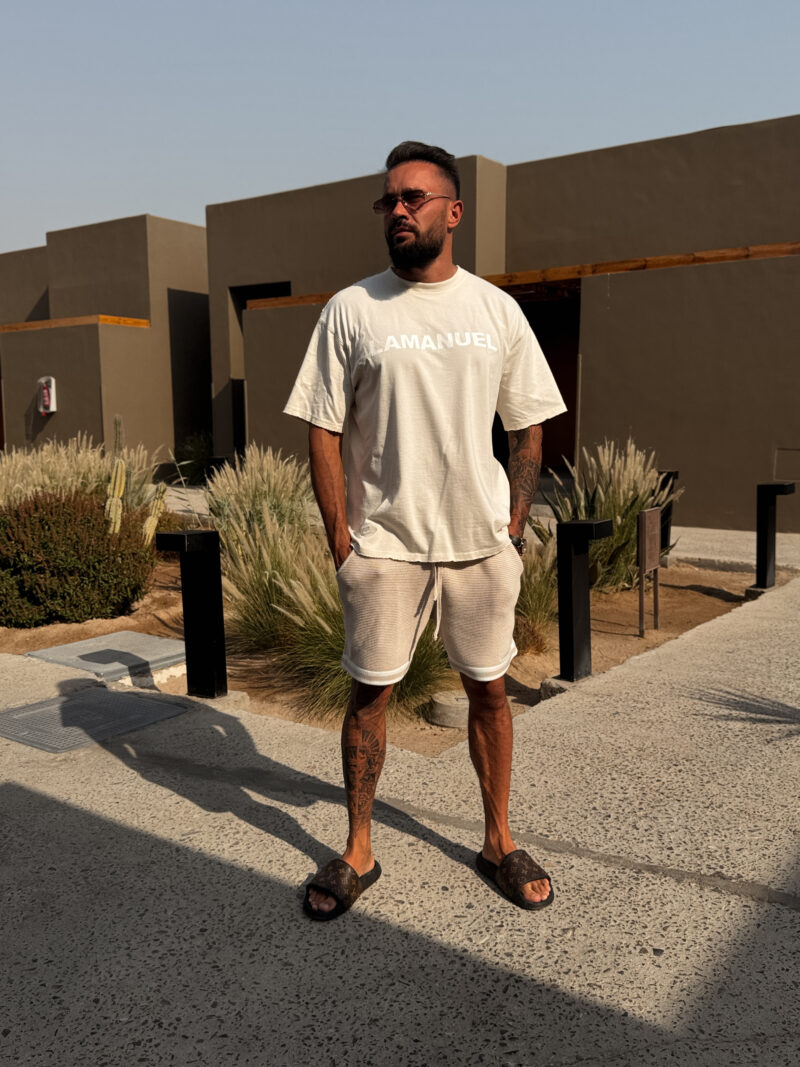 T-shirt Raw Core Krem - obrazek 7