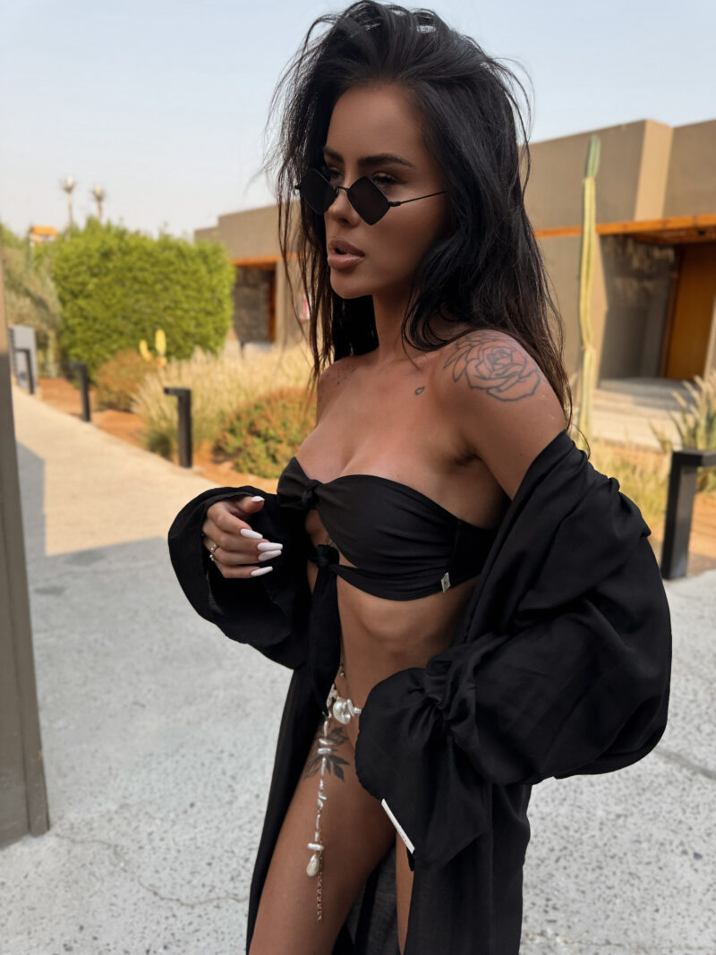 Tahiti Bikini Top Noir (Pre Order) - obrazek 6