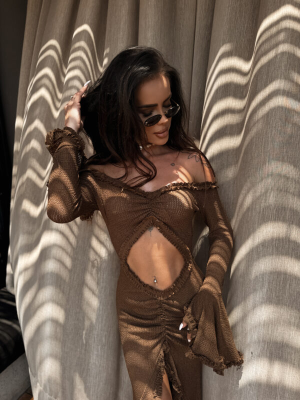 Sukienka Amaena Brąz