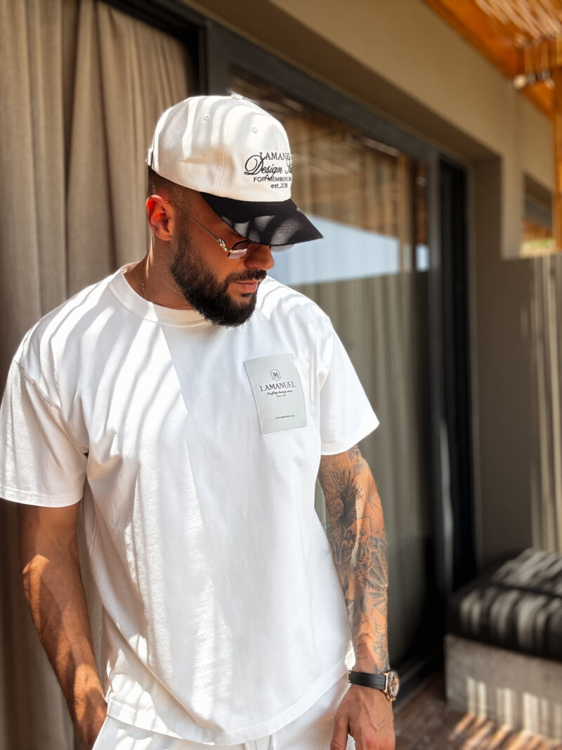T-shirt Jaquard Label Off White - obrazek 3