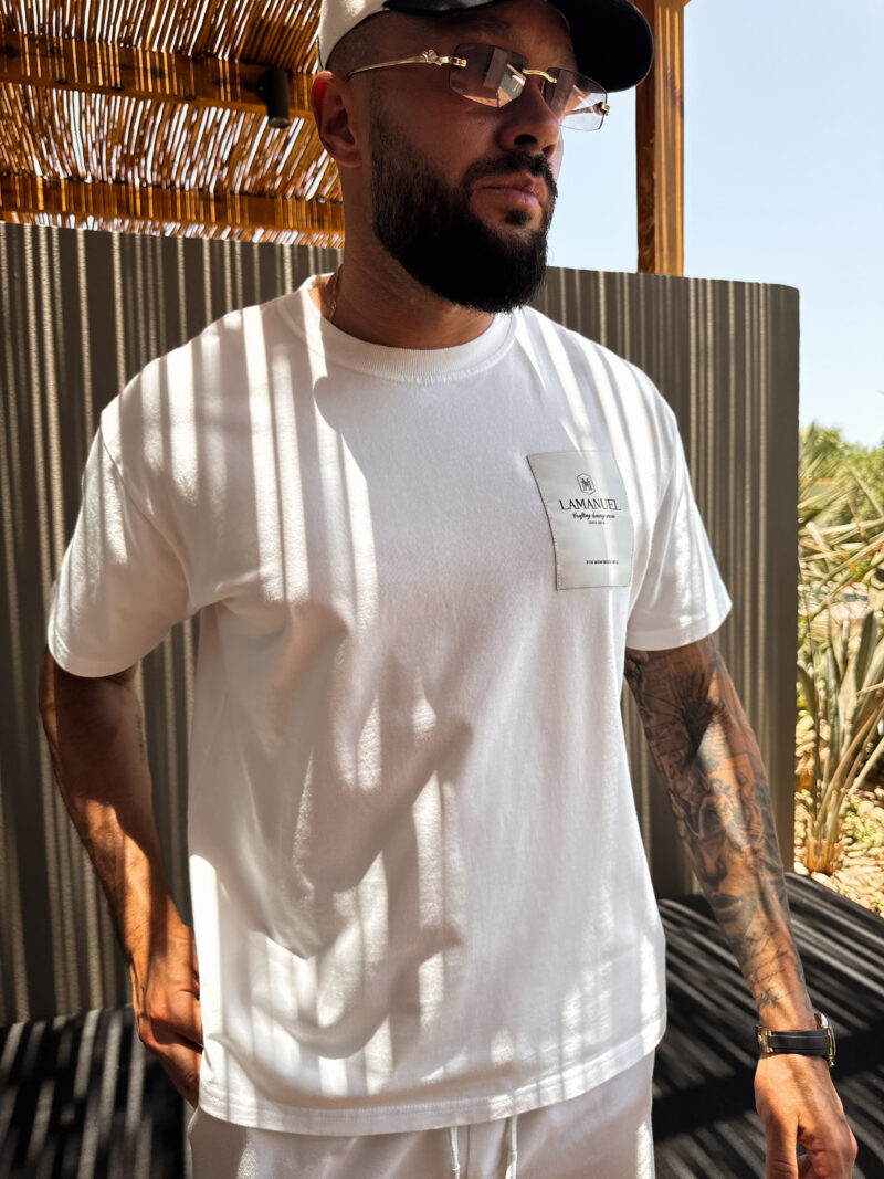 T-shirt Jaquard Label Off White - obrazek 2