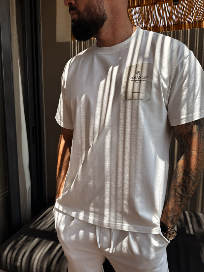T-shirt Jaquard Label Off White - obrazek 4