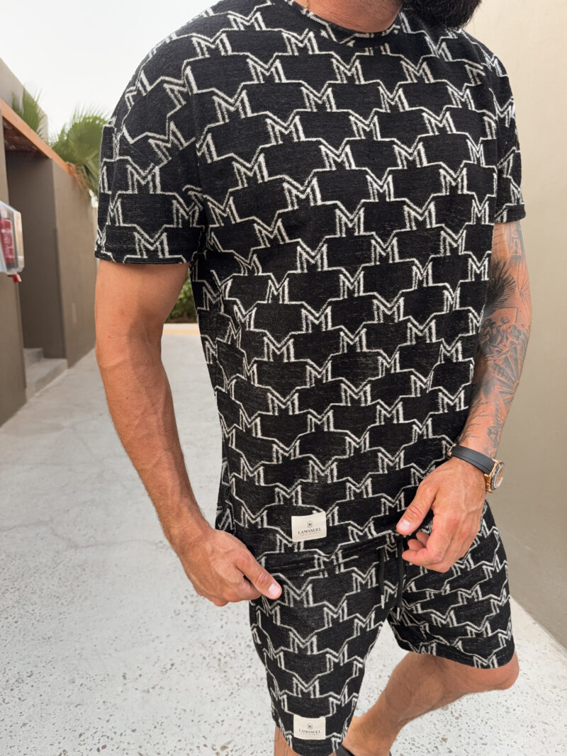 Tshirt Monogram Frotte Czarny - obrazek 6