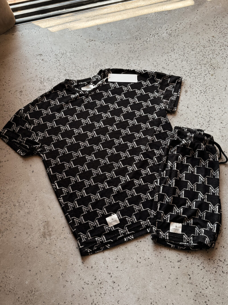 Tshirt Monogram Frotte Czarny - obrazek 3